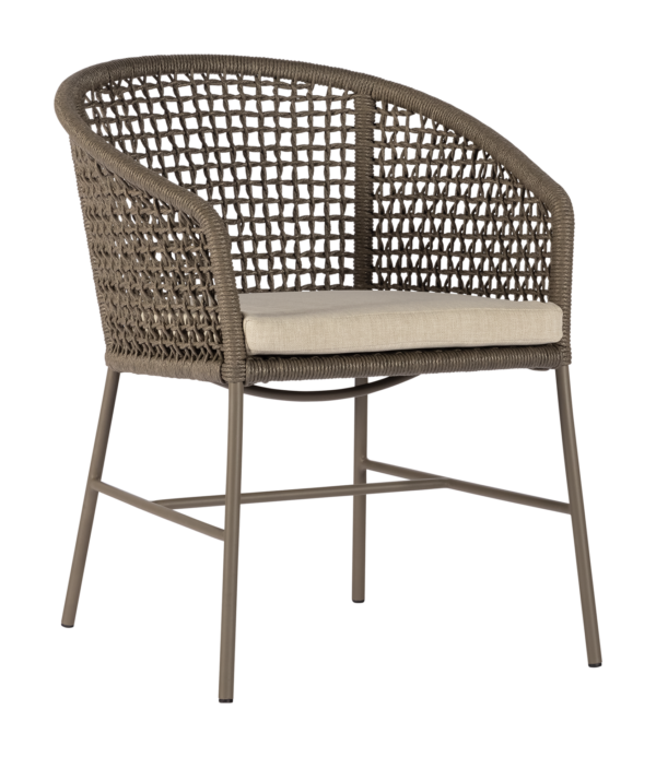 Borek Pitelli Chair Slate Leather Taupe