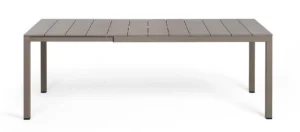 Nardi Rio Uitschuiftafel 140-210x85 Aluminium Tortora