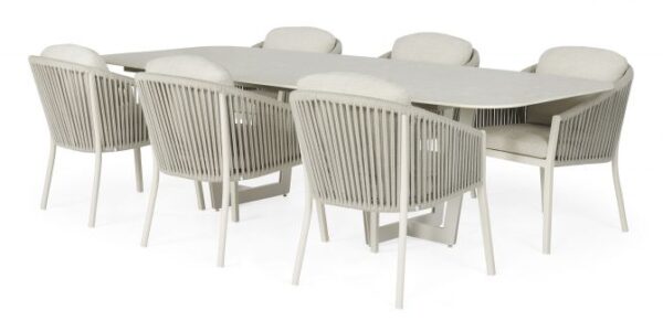 Suns Avero-Palermo 280 Diningset Camel Sand NG + Neolith