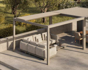 Suns Luxe Gazebo Extension 263x305x250 Electric Schuifdak