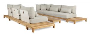 Suns Portofino Lounge Ibiza-opstelling Camel-Natural Gravel