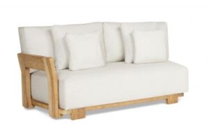 Suns Vento 2-Seater Teak-Light Sand Gravel
