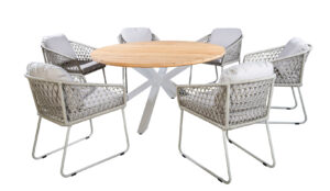 Yoi Noas Diningtable 150 cm + Rocha Diningchair Salix