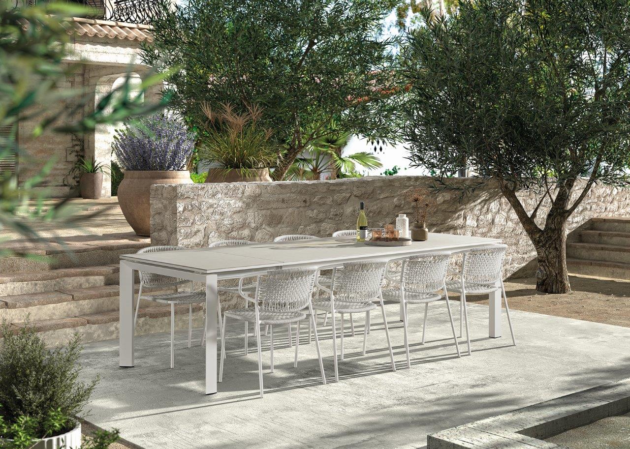 Gescova Bettini uitschuiftafel 220-280×100 Ceramic Antraciet