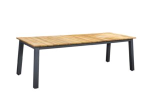 2025 YOI Muro table 236 x 90 cm rectangulare alu dark grey teak