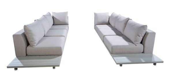 Yoi Vallon 2x 3-seater armrest left+right + 4x Sidetable