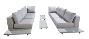Yoi Vallon Loungeset Face To Face Alu + 4 Sidetable