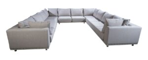 Yoi Vallon U-Shapeset 2x 3seater armrest left-right + 2 Corner + 2-seater Sofa