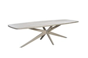 YOI Calma oval 270x110 cm dining dining alu salix travetin