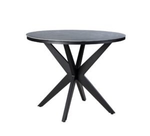 2025 YOI Calma round 120 cm high dining table 95cm alu black slate