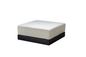 2025 YOI Millor footstool alu black wool white