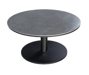 2025 YOI Millor side table height 40 cm diameter 80 cm alu black slate