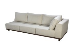 2025 YOI Vallon 3 seater sofa armrest left alu bronze wool white