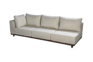 2025 YOI Vallon 3 seater sofa armrest right alu bronze wool white