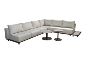 2025 YOI Vallon set - 3 seater arm - 3 seater - millor 60 50 sidetable ceramics - bronze wool white