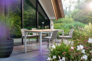 2025 YOI Vedella stackable alu salixrope salix+cushion flax beige