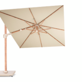 Platinum Zweefparasol Challenger T2 350×260 Teak Champagne Premium