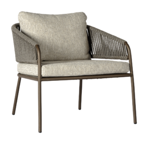 2025 Borek alu rope Rob lounge chair bronze wengé 6669
