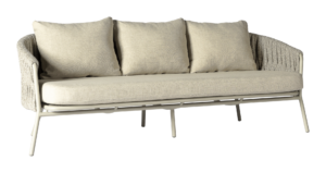 2025 Borek alu rope Genua sofa chalk white-taupe 6693